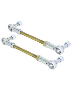 RockJock Adjustable Sway Bar End Link Kit 6 1/2in Long Rods w/ Heims and Jam Nuts pair - CE-99002RD3