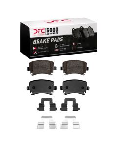 DFC 00-18 Audi A4 (Mexico) Rear 5000 Advanced Ceramic Brake Pads and Hardware Kit - 1551-1108-01