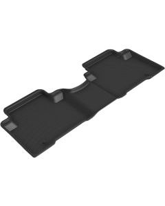 3D MAXpider 2013-2019 Hyundai Santa Fe/Santa Fe Xl Kagu 2nd Row Floormats - Black - L1HY02821509