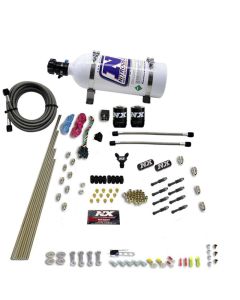 Nitrous Express 8 Cyl Dry Direct Port 2 Solenoids Nitrous Kit (200-600HP) w/5lb Bottle - 93006-05