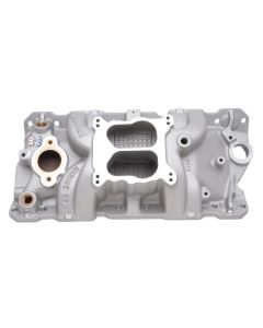 Edelbrock Manifold SBC 23-Degree Marine RPM 1955-1986 w/ Brass - 2504