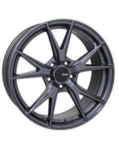 Enkei Phoenix 18x8 45mm Offset 5x114.3 72.6mm Bore Blue Gunmetal Wheel - 523-880-6545BGM
