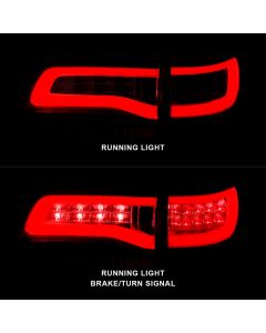 ANZO 2014-2016 Jeep Grand Cherokee LED Taillights Red/Clear - 311268