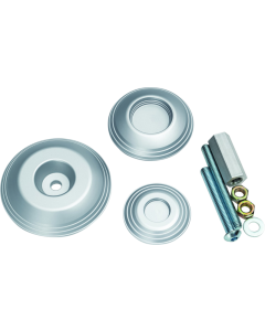 BMW Rear Axle Sliders - Kuryakyn Lodestar Silver