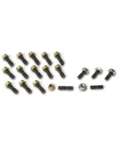 Moroso Chevrolet Small Block Oil Pan Stud Kit - Steel - Set of 18 - 38350