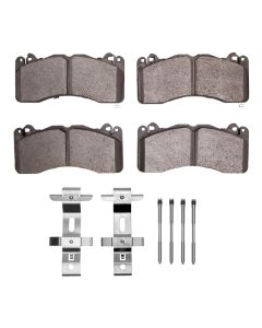 DFC 15-23 Ford Mustang Front 5000 Advanced Low Metallic Brake Pads and Hardware Kit - 1551-1792-01