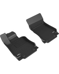 3D MAXpider 17-21 Alfa Romeo Giulia RWD / Giulia Quadrifoglio Kagu 1st Row Floormats - Black - L1AR00111509