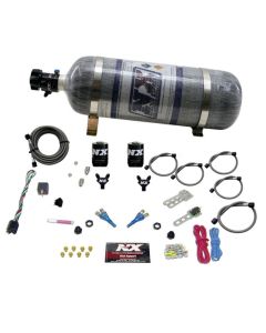 Nitrous Express 92-95 Dodge V8 TBI Dual Nozzle Nitrous Kit (50-125HP) w/Composite Bottle - 20213-12