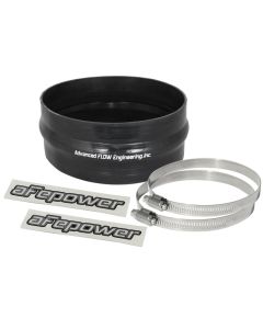 aFe Magnum FORCE CAI Univ. Silicone Coupling Kit (6-1/4in. ID / 2-3/4in. L) Straight w/Hump - Black - 59-00053