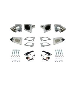 Granatelli 3.0in Oval Stainless Steel Electronic Dual Exhaust Cutout - 313530D