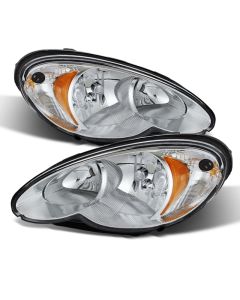 xTune Chrysler Pt Cruiser 06-10 Halogen Only Headlights -Chrome HD-JH-CHRPT06-AM-C - 9026263