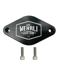 Wehrli 11-16 Chevrolet 6.6L LML Duramax Turbo Resonator Billet Block Off Plate - WCF100096