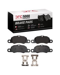 DFC 09-23 Porsche 718 Cayman Front 5000 Advanced Low Metallic Brake Pads and Hardware Kit - 1551-1389-01