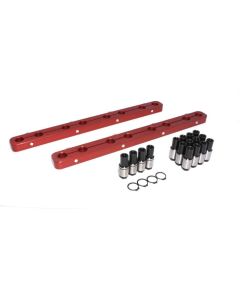 COMP Cams Stud Girdle Kit for Small Block Chevy V8 Engines 1955-1986, Billet Aluminum, Black Anodized Finish, 7-Bolt Configuration - 4015