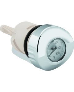 Bikers Choice 04-Up Sportster White Face Oil Temperature Gauge Dipstick - 488793