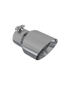 MBRP T304 Stainless Steel 4.5" O.D. Dual Wall Angled 3" Inlet 8" Length Exhaust Tip - T5151