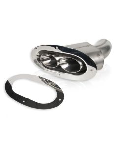 Stainless Works Angled-Oval Through-Body Tip With Tubes - ST2815