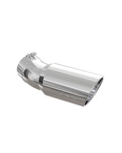 MBRP T304 Stainless Steel 6" O.D. Angled Rolled End 5" Inlet 15.5" Length 30 Degree Bend Exhaust Tip - T5154