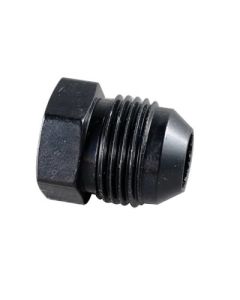 Fragola -6AN Aluminum Flare Plug - Black - 480606-BL