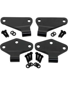 Kentrol 07-18 Jeep Wrangler JK Body Door Hinge Set 4 Pieces 2 Door - Powdercoat Black - 50580
