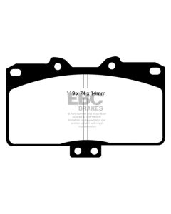 High-Performance EBC Yellowstuff Front Brake Pads