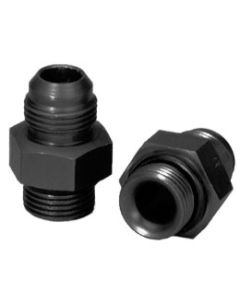 Moroso Dry Sump/External Oil Pump Fitting -10An to -10An w/O-Ring - Aluminum - 2 Pack - 22605