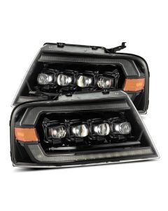 AlphaRex 04-08 Ford F-150 (No 2004 Heritage) NOVA-Series LED Proj HL Chrome w/Actv Light / Seq. Sig - 880130