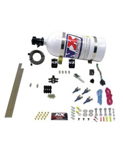 Nitrous Express 4 Cyl Gasoline EFI Nitrous Kit (50-250HP) w/10lb Bottle - 80004EFI-10
