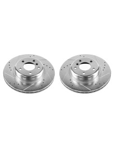 Power Stop 11-16 BMW 528i Front Evolution Drilled & Slotted Rotors - Pair - EBR1234XPR