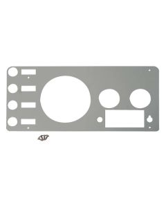 Polished Silver Gauge Cover for 77-86 Jeep CJ - Kentrol