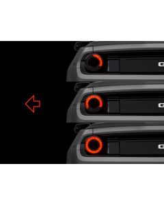 Raxiom 15-22 Ford Mustang Halo LED Tail Lights - Gloss Black Housing (Smoked Lens) - 393827