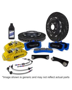 EBC Racing 09-18 Audi A6 2.0T Yellow Apollo-6 Calipers 380mm Rotors Front Big Brake Kit - BBK053YEL-1