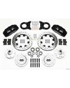 Wilwood Dynapro 6 Front Hub Kit 12.19in Drilled 1965-1969 Mustang Disc & Drum Spindle - 140-12947-D