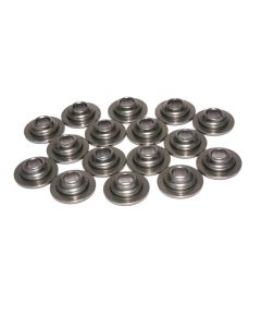 COMP Cams Steel Valve Spring Retainers 10 Degree Offset Fit Small Block Chevy 1955-1986, Tool Steel, Natural Finish, Set of 16 - 1756-16