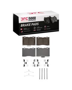 DFC 05-12 Acura RL Front 5000 Advanced Low Metallic Brake Pads and Hardware Kit - 1551-1091-01