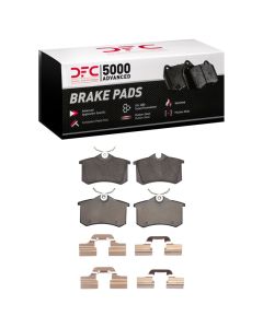 DFC 99-06 Volkswagen Golf Rear 5000 Advanced Low Metallic Brake Pads and Hardware Kit - 1552-0340-01