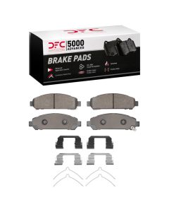 DFC 09-15 Toyota Venza Front 5000 Advanced Low Metallic Brake Pads and Hardware Kit - 1551-1401-01