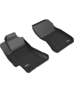 3D MAXpider 08-11 Subaru Impreza / WRX / 08-14 Impreza WRX STI Kagu 1st Row Floormats - Black - L1SB02511509