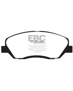 EBC 06-09 Hyundai Entourage 3.8 Yellowstuff Front Brake Pads - DP41783R