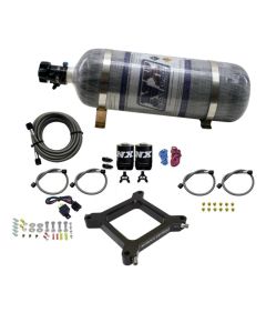 Nitrous Express 4150 Assassin Plate Stage 6 Nitrous Kit (50-300HP) w/12lb Bottle - 67040-12