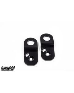 Turbo XS Subaru 02-07 WRX / 04-07 STi Radiator Stay No Hood Prop - Black - WS02-RS-BLK-2