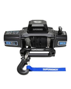 Superwinch 12000 LBS 12V DC 3/8in x 80ft Synthetic Rope SX12SR Winch - Semi Gloss Black - 1712204