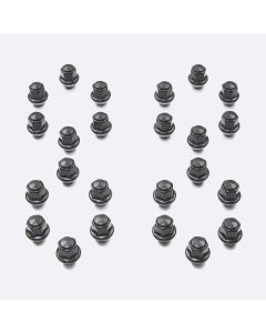 Ford Racing M14 x 1.5 Black Lug Nut - Set of 24 - M-1012K-F15B
