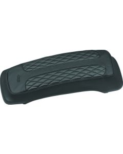 Mustang 80-07 Harley Early FL Touring Saddlebag Lid Covers w/Studs- Black - 77605