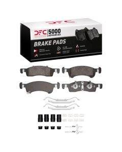 DFC 02-06 Ford Expedition Front 5000 Advanced Semi Metallic Brake Pads and Hardware Kit - 1551-0934-01