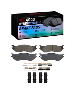 DFC 02-06 Dodge Ram 1500 Pickup Front 4000 HybriDynamic Brake Pads and Hardware Kit - 4000-0897-01