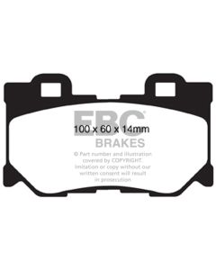 EBC 08-13 Infiniti FX50 5.0 Greenstuff Rear Brake Pads - DP61824
