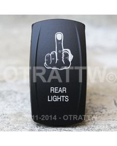 Spod Rocker Rear Lights using middle finger graphic Switch - 860565