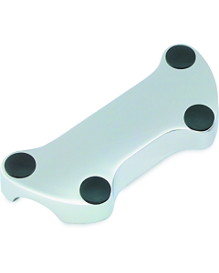 Bikers Choice 74-Up Chrome Handlebar Clamp Without Skirt Replaces H-D 56170-83T - 490145