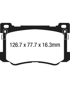 EBC 15+ Hyundai Genesis 3.8 Yellowstuff Front Brake Pads - DP43048R